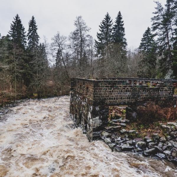 Joulukuinen retki Latokartanonkoskelle